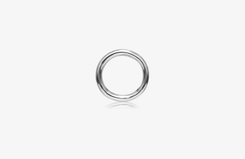 14k 1/4" 20g Seamless Ring Image - Maria Tash Medium High Polish Hoop Earring - White, transparent png download