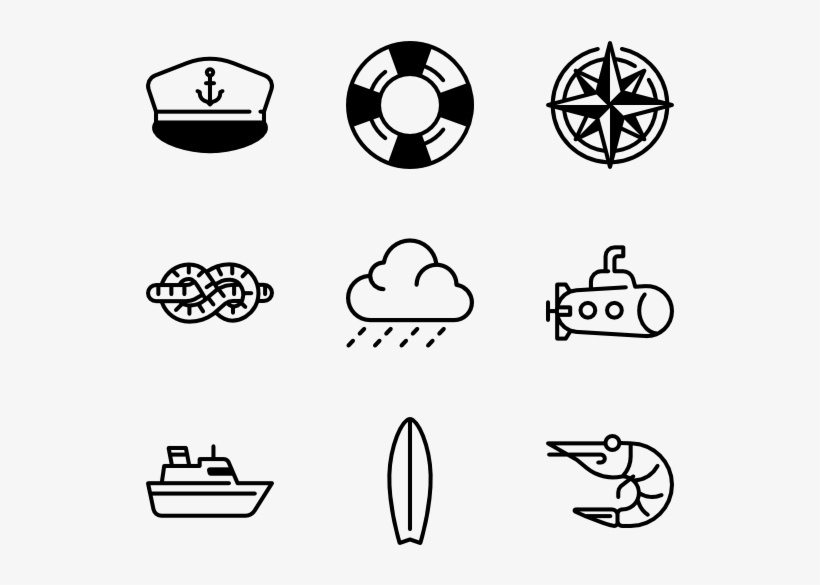 Nauticons 60 Icons - Nautical Icons, transparent png download