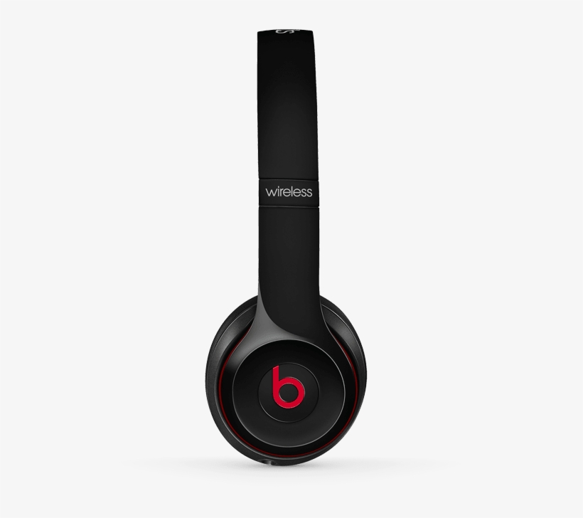 Beats Solo2 Wireless - Beats Solo2 On-ear Headphones With Mic - Black, transparent png download