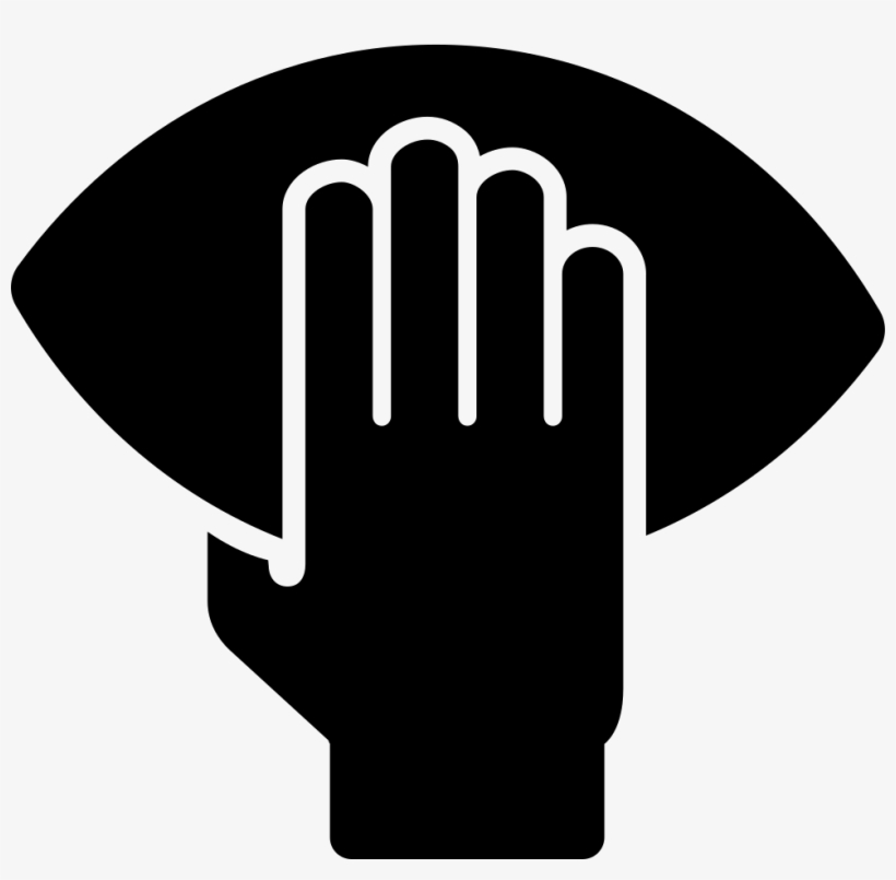 American Football Player Hand Holding The Ball - Hand Holding Football Png, transparent png download