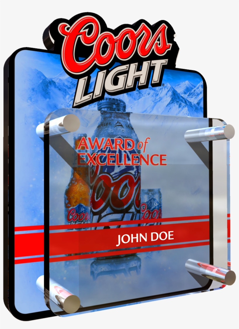 Coors Light - Custom Acrylic Award, transparent png download