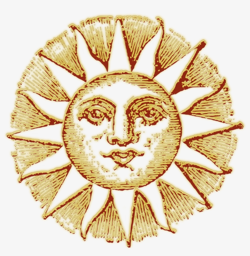 Medium Image - Old Sun Drawing, transparent png download