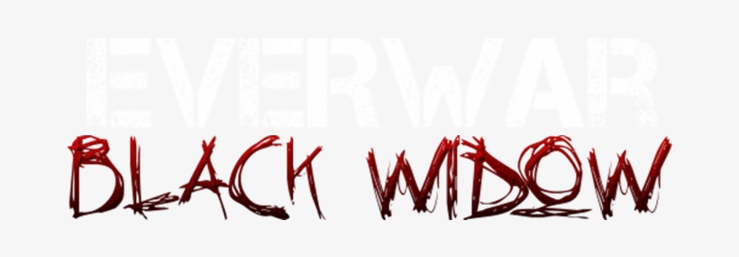Everwar Black Widow Logo - Crazy Fonts, transparent png download