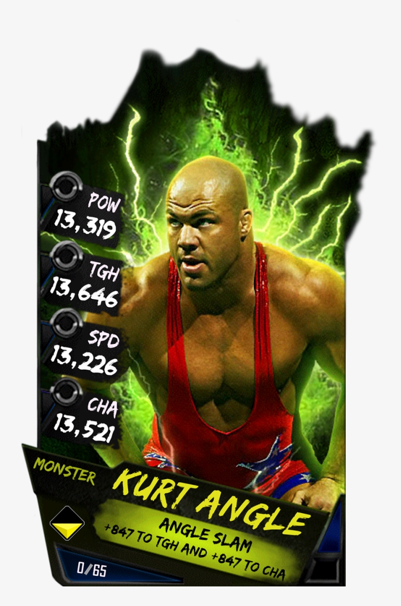 Supercard Kurtangle S3 15 Summerslam17 Halloffame Supercard - Wwe Supercard Monster Cards, transparent png download