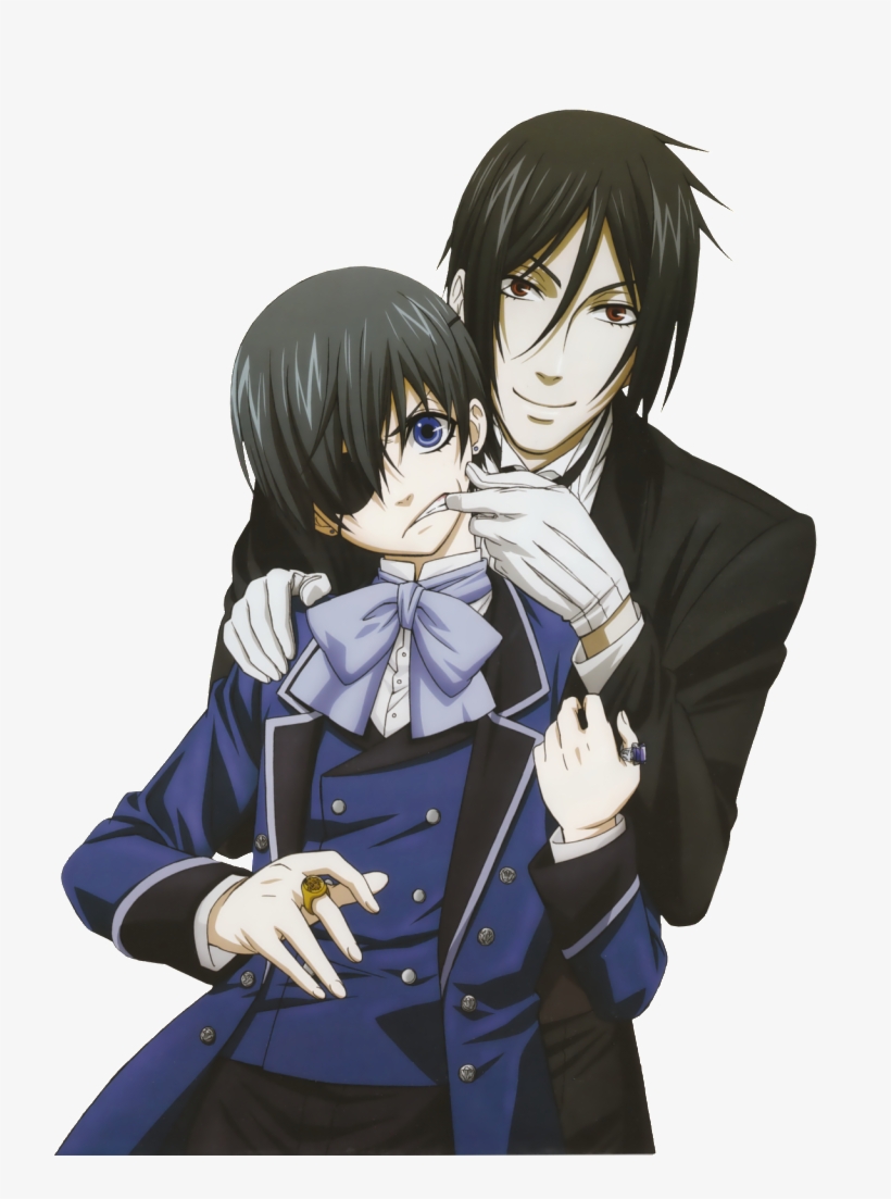 ♤ Sapphire's Signature & Avatar Shop - Ciel And Sebastian Drawing, transparent png download