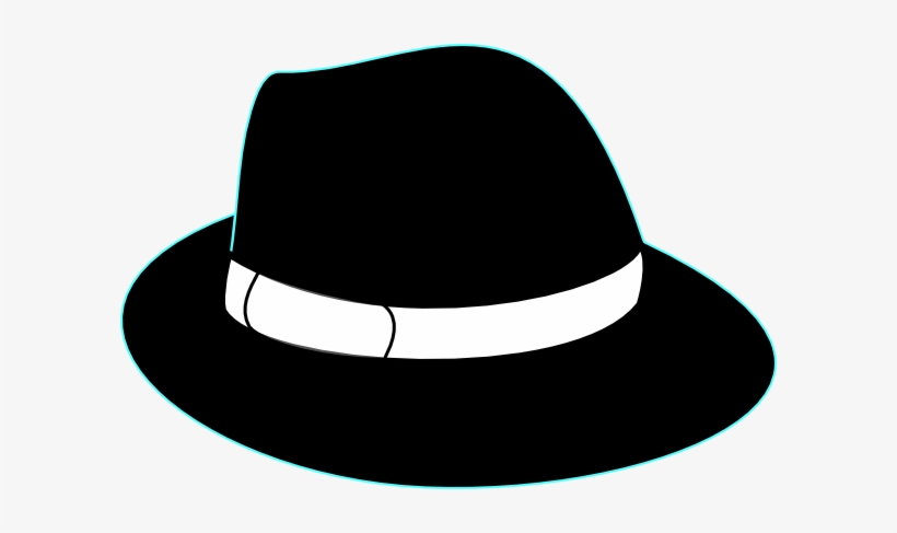 Blackhat Barry Clip Art At Clker - Fedora Hat Clip Art, transparent png download