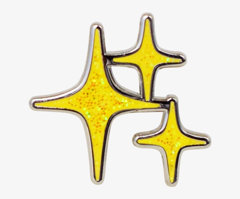 Sparkle Emoji Pin - Estrelinhas Emoji Png, transparent png download