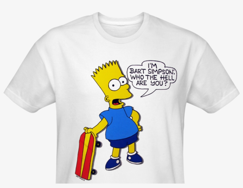 On Sunday, The Simpsons Begins Its 28th Season, One - Bart Simpson Who The Hell Are You T Shirt, transparent png download