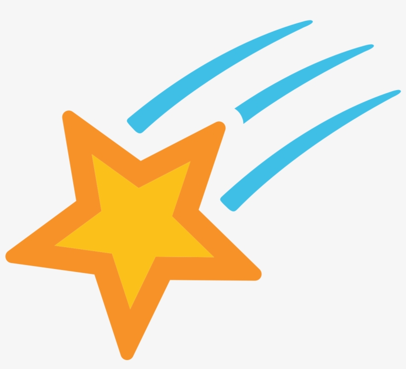 Sparkle Png Emoji - Shooting Star Emoji, transparent png download