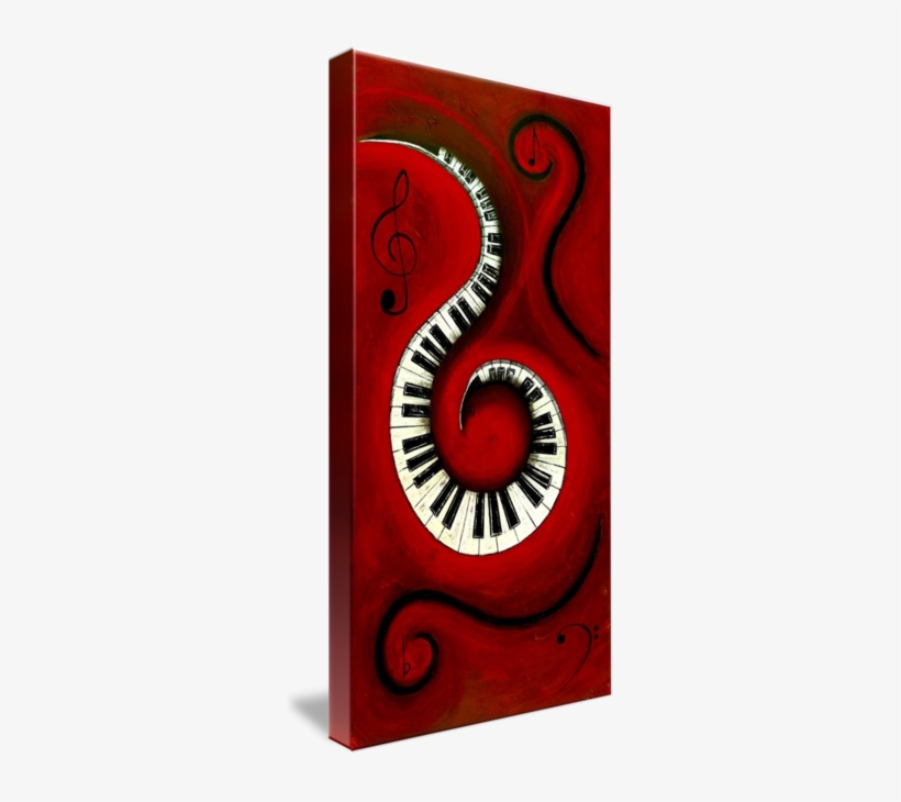 "swirling Piano Keysmusic In Motion" By Wayne - Swirling Piano, transparent png download