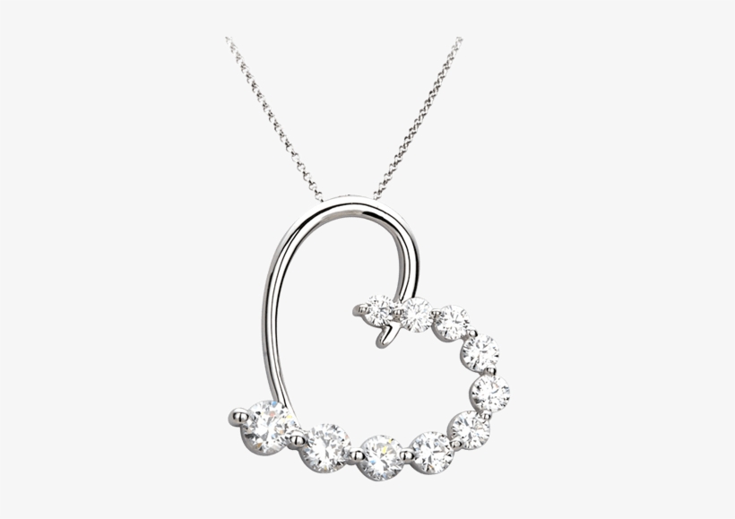 Shared-prong Diamond Heart Pendant - Locket, transparent png download