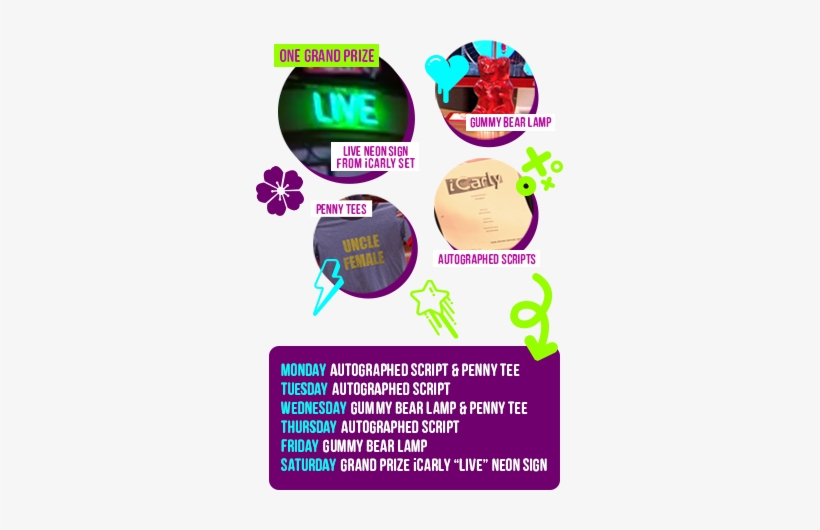 ”icarly Iwin Sweepstakes” Subject To Official Rules - Parallel, transparent png download