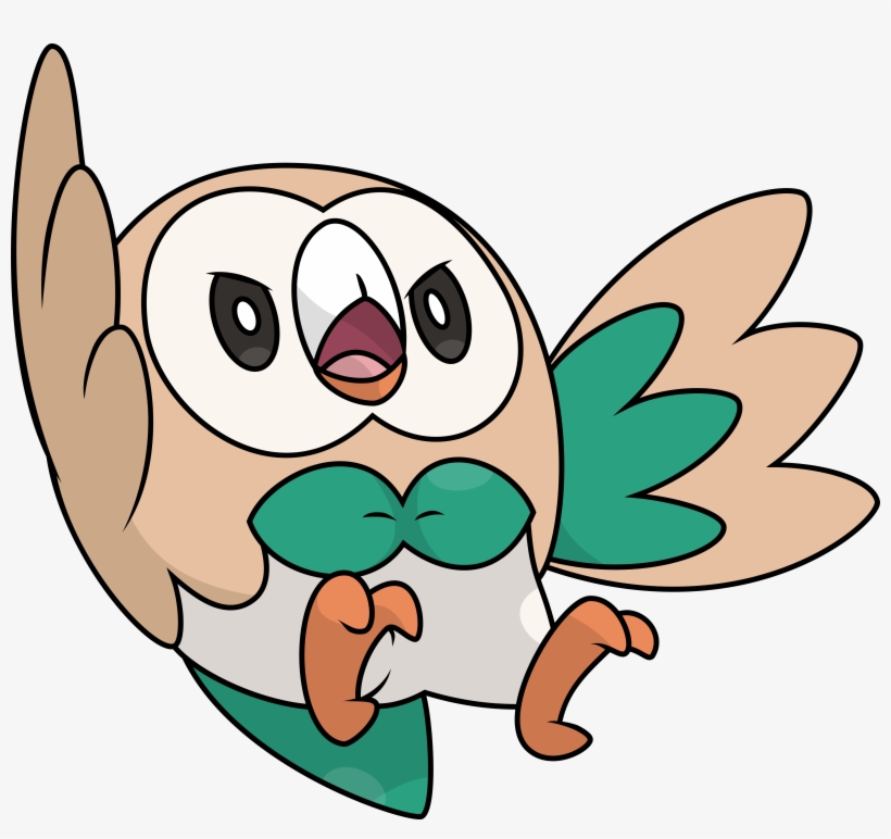Outraged Rowlet - Rowlet Transparent, transparent png download