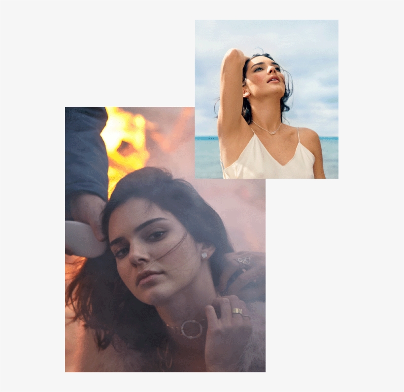 Kendall Jenner Behind The Scenes Of Shooting For Ippolita - Kendall Jenner, transparent png download