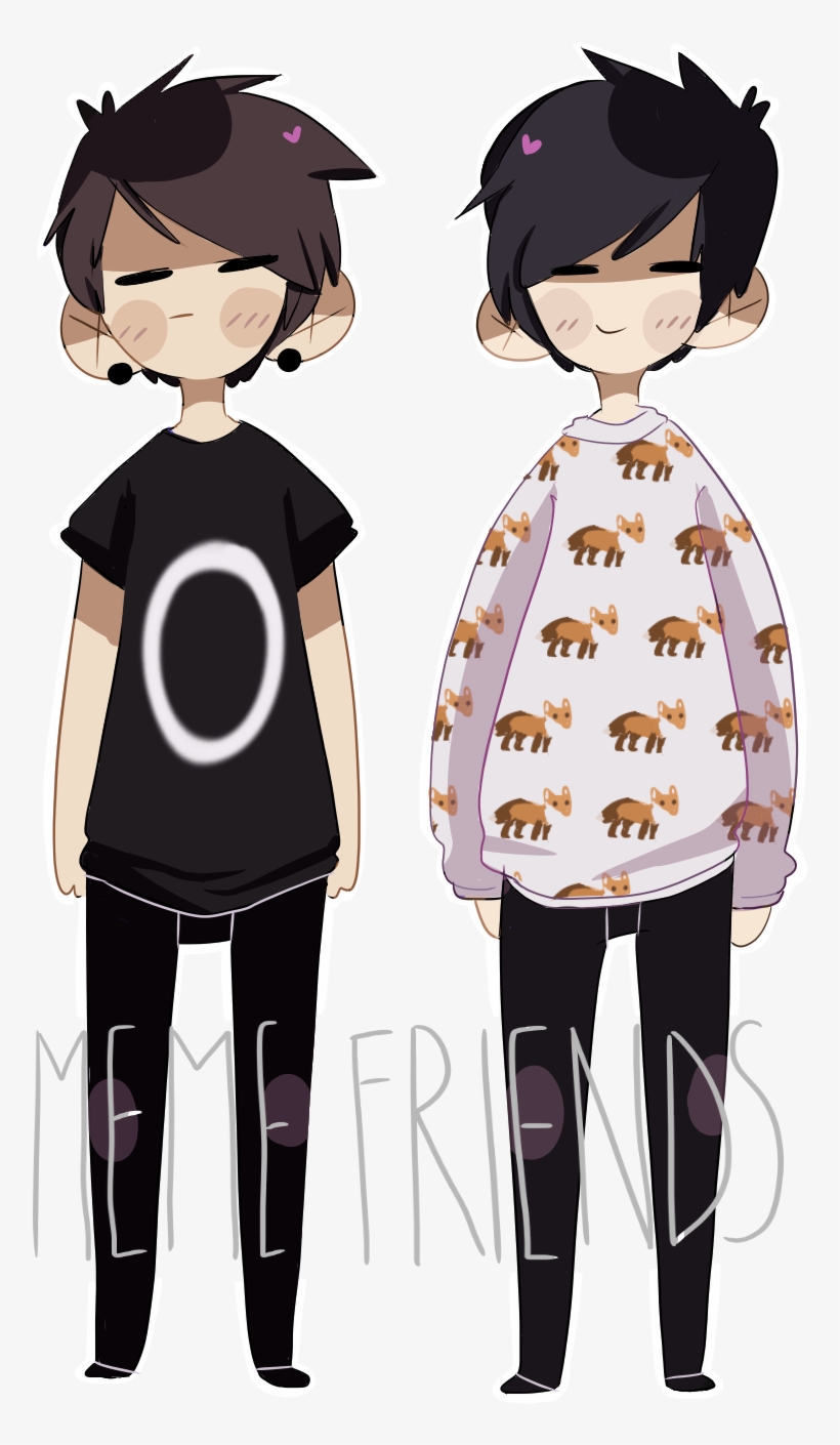 Meme Friends By Sarehkee - Dan X Phil, transparent png download