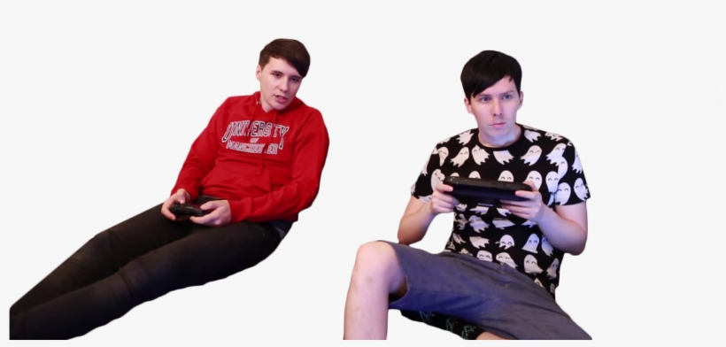 Dan And Phil Amazingphil Danisnotonfire Dan Howell - Sitting, transparent png download