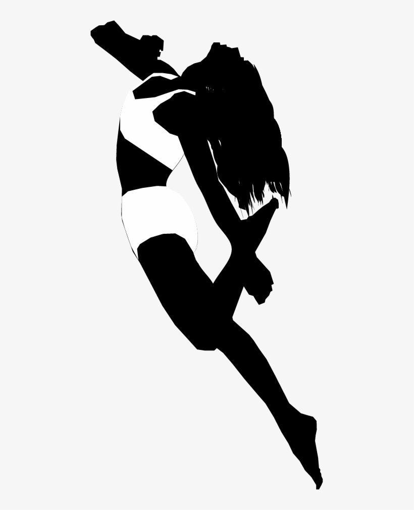 Pole Athletes And Dancers Are Never Fully Clothed Due - Silhouette, transparent png download