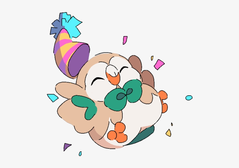 Related - Rowlet Happy Birthday, transparent png download