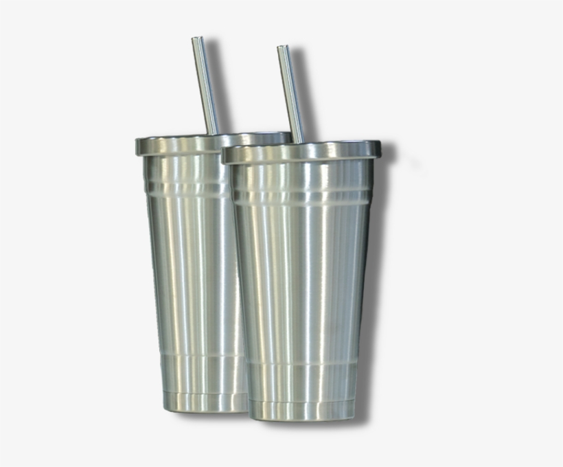 2 Stainless Tumblers - Tumbler, transparent png download