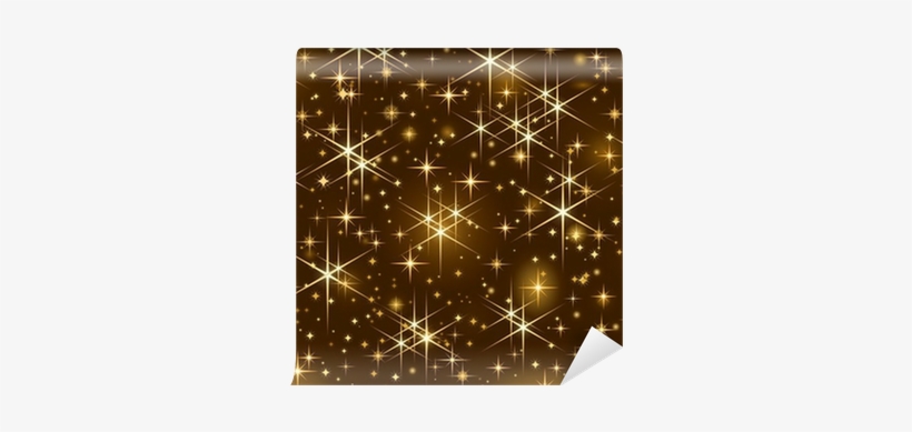 Shiny Golden Stars, Christmas Sparkle, Starry Sky Wall - Golden Stars, transparent png download