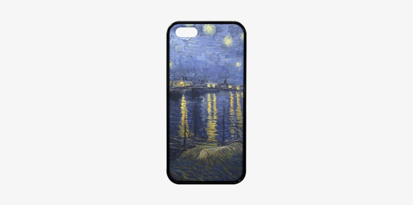 Blue Sky Golden Stars Reflection In The Water Paint - Vincent Van Gogh Starlight Starry Night, transparent png download