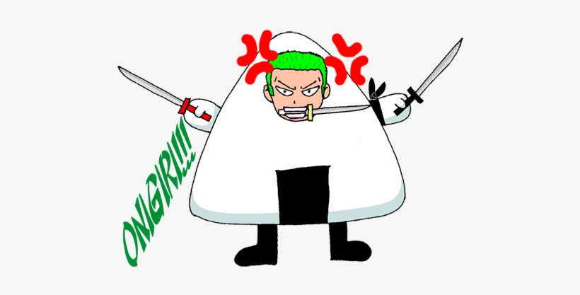 Nearly All Of Zoro's Attacks Are Puns On Various - Onigiri Zoro, transparent png download