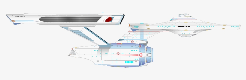 Spaceship Free To Use Cliparts - Enterprise Refit, transparent png download