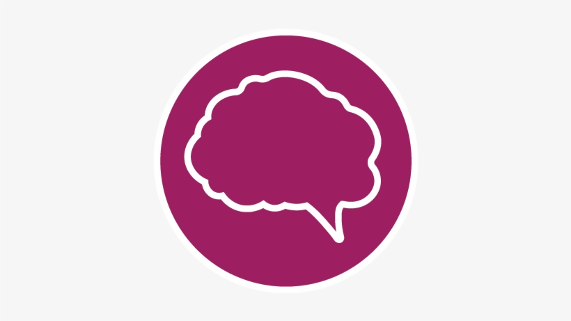 Brain Speech Bubble Icon - Callout, transparent png download