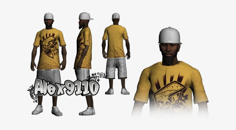 Random Black Dude - Gta San Andreas Skin Gangster, transparent png download