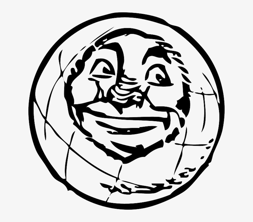 Black, Globe, World, Earth, Man, Face, White, Eskimo - Clip Art, transparent png download