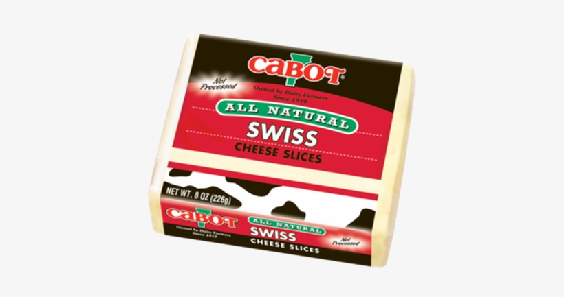 Swiss Cheese Slices - Cabot Creamery Cooperative, Inc. Cabot Mild Cheddar, transparent png download