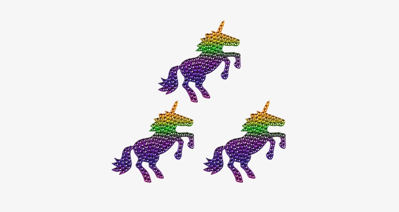Rainbow Unicorn Rhinestone Sticker - Phone Stickers Crystal Unicorn, transparent png download