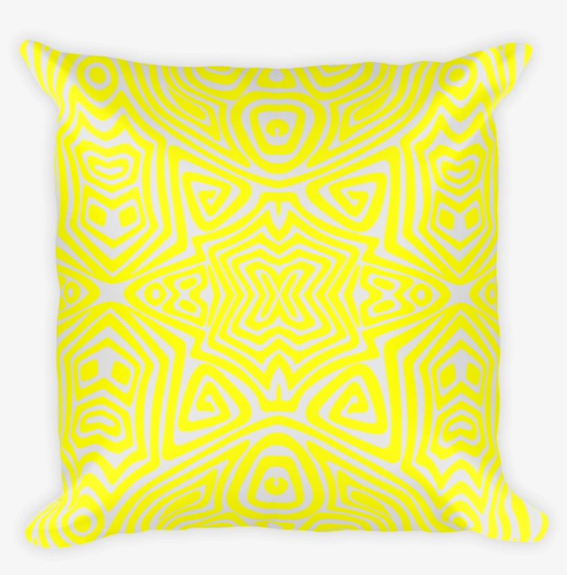 Square Pillow- Tribal Yellow - Throw Pillow, transparent png download