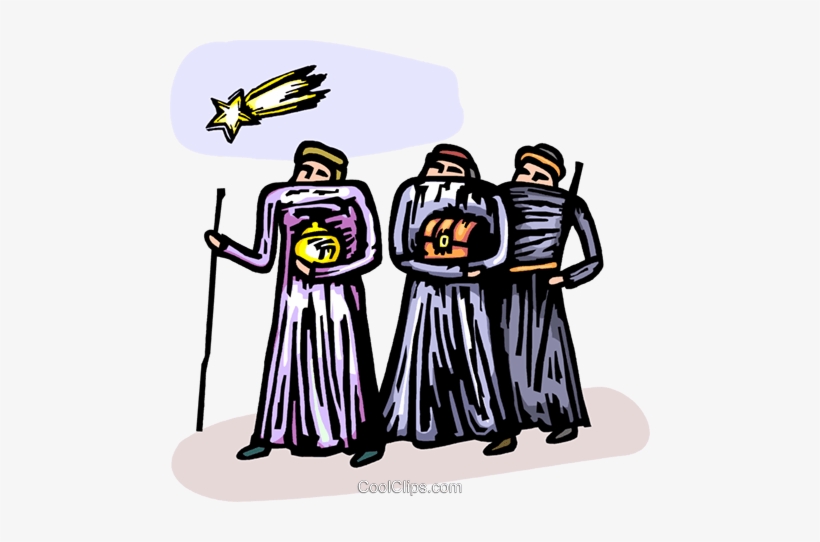 Wiseman Following The Star To Bethlehem Royalty Free - Clip Art, transparent png download