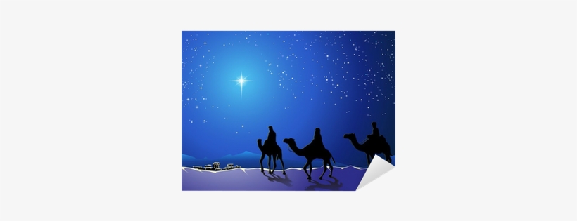 Three Wise Men Go For The Star Of Bethlehem Sticker - Puerto Rico Dia De Las Reyes Magos, transparent png download