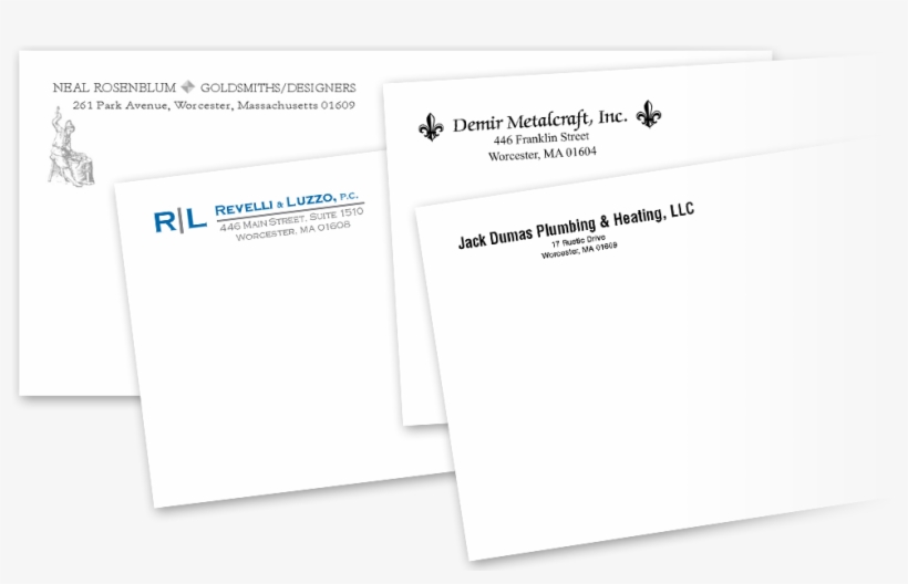 Example Corporate Letterhead Designs Example Corporate - Envelope #10 Black Corporate Identity, transparent png download