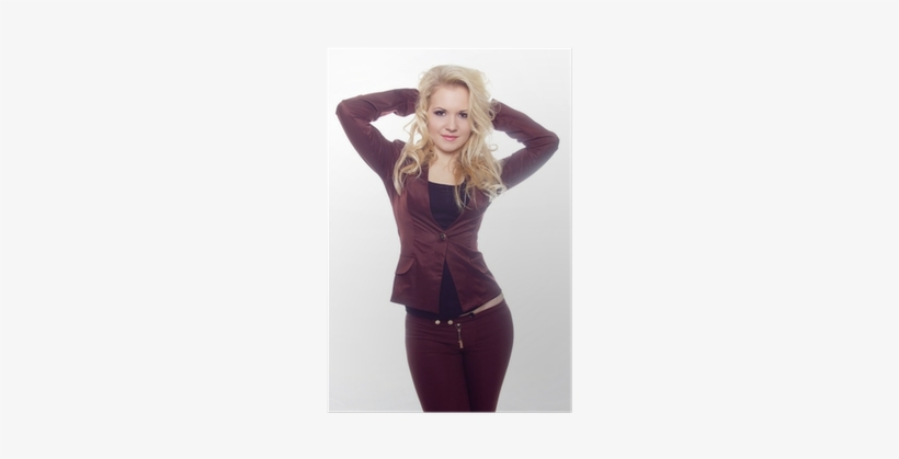 Portrait Of Beautiful Young Business Woman Standing - Portrait, transparent png download