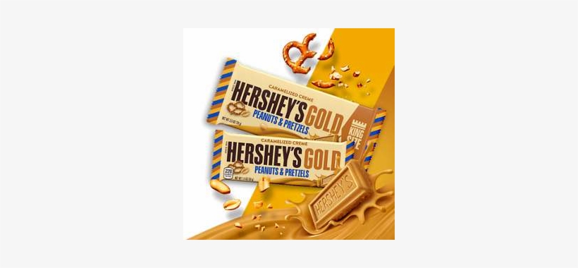 Hershey's Gold Peanuts & Pretzels, transparent png download