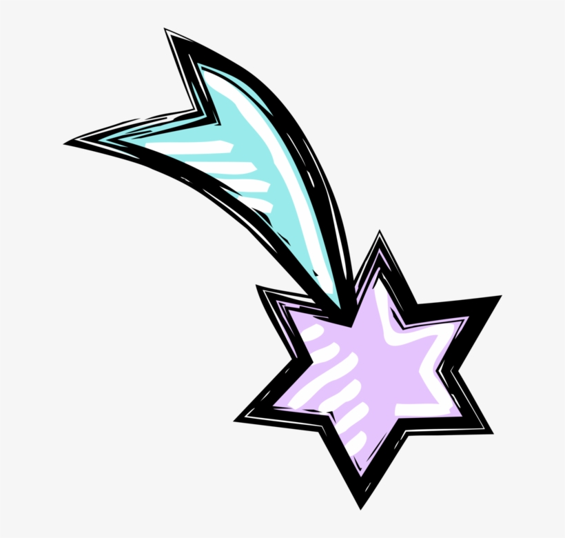 Vector Illustration Of Shooting Star Of Bethlehem At - Estrella De Belen Para Colorear, transparent png download