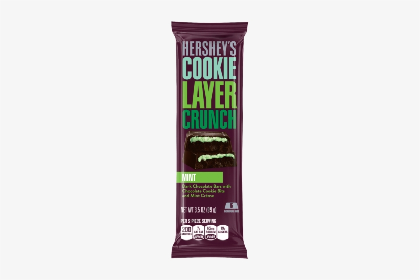 Hershey's Mint Créme Cookie Layer Crunch Bar - Hershey Cookie Layer Crunch Mint, transparent png download