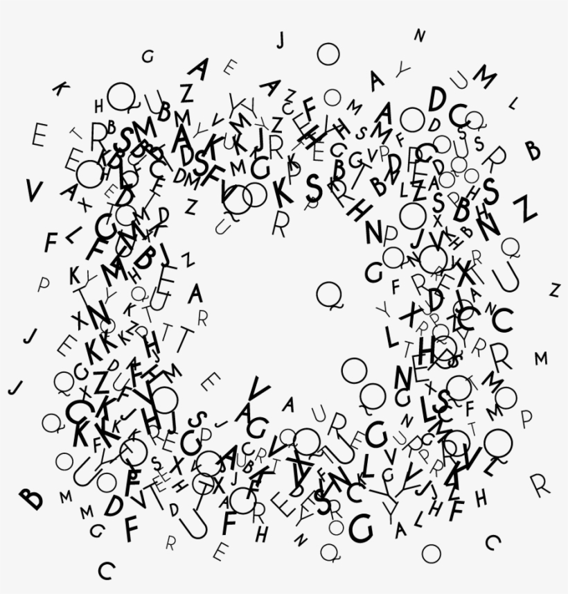 Alphabet-frame - Una Cornice Di Parole - Siri Daniele, transparent png download