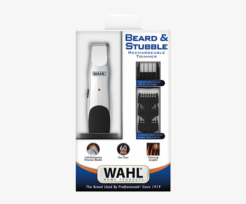 Wahl Beard & Stubble Rechargeable Trimmer 9916-4301, transparent png download