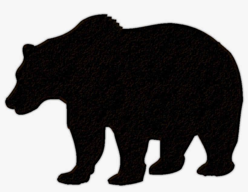 Clip Royalty Free Library Black Bear Cub Clipart - Bear Silhouette No Background, transparent png download