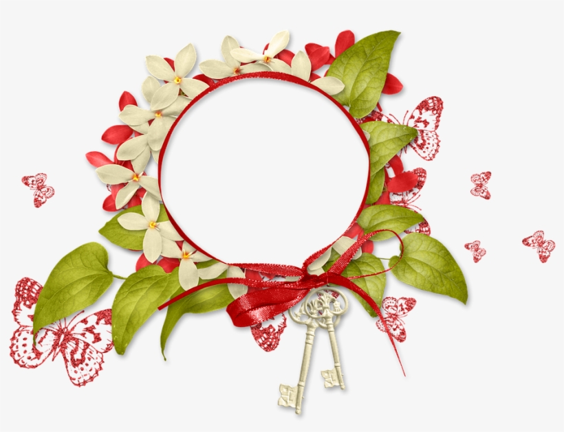 Frame, Photo Frame, Spring, Summer, Flowers, Greens - Marcos Para, transparent png download