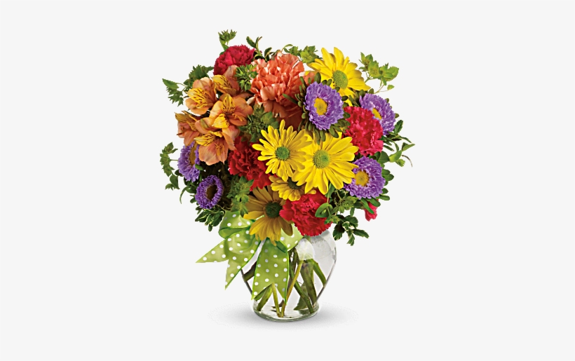 Bright And Cheery - Flower Bouquet, transparent png download