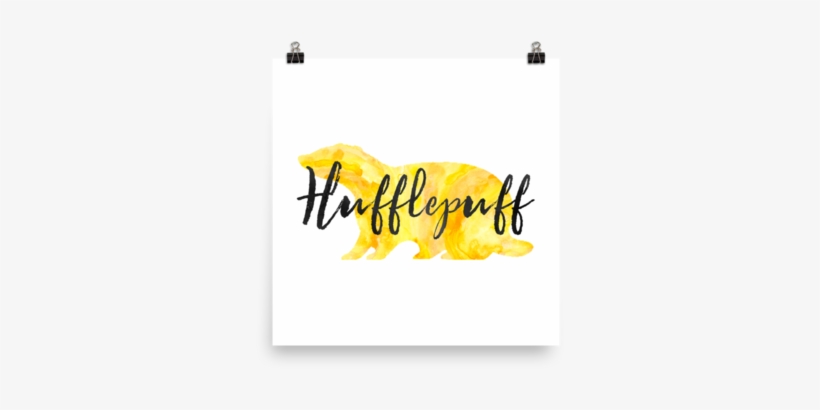 Hufflepuff Hogwarts House Pride Art Print - Hogwarts School Of Witchcraft And Wizardry, transparent png download