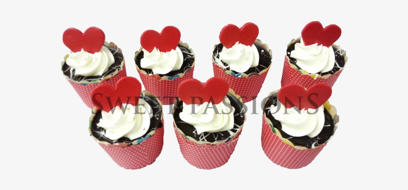 Valentine Cup Cakes - Cupcake, transparent png download