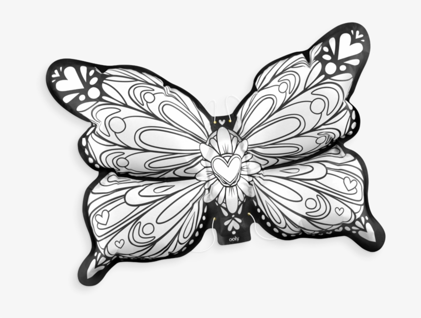 3d Colorables Butterfly Wings - Butterfly, transparent png download