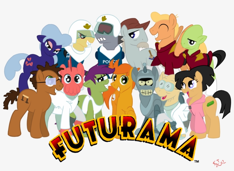 Poi C Tm Pinkie Pie Twilight Sparkle Fluttershy Rarity - My Little Pony Futurama, transparent png download
