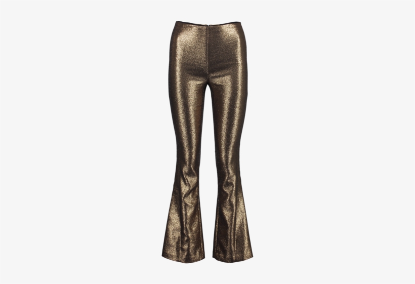 Kylyn High Waist Flare Pant In Black/gold - Leggings, transparent png download